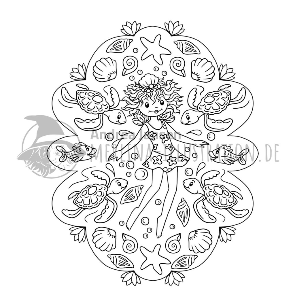 Ausmalbilder - Merlina-Illustration.de